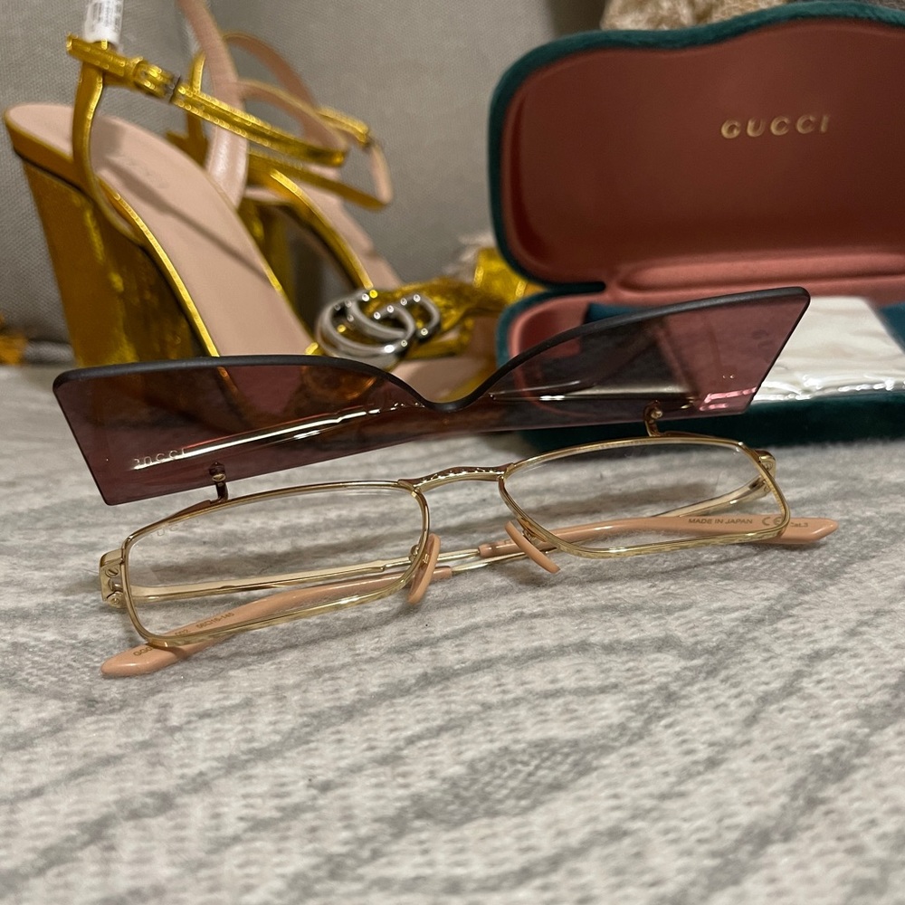 Gucci Rectangle Sunglasses - image 2